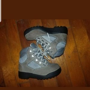 Gray field timberland boots boys size 9c